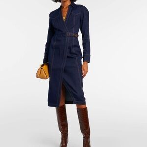 NWOT Veronica Beard Denim Wrap Dress Size 8